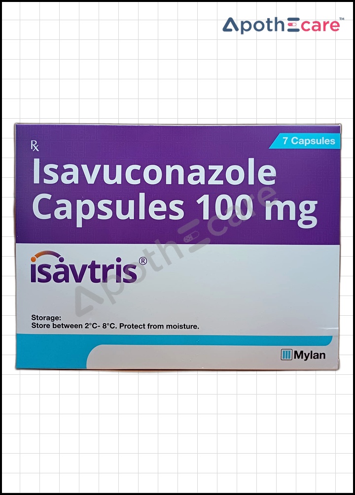 Isavtris-100mg-Capsules Used to Treat Prophylaxis of Fungal Infections, Oropharyngeal Candidiasis