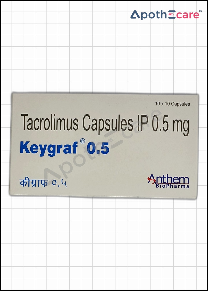 Keygraf 0.5mg used to Treat Prevention of organ rejection in transplant patients