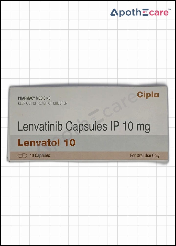 lenvatol-10mg-capsule used to TreatnThyroid Cancer, Kidney Cancer, Liver Cancer, Endometrial Cancer