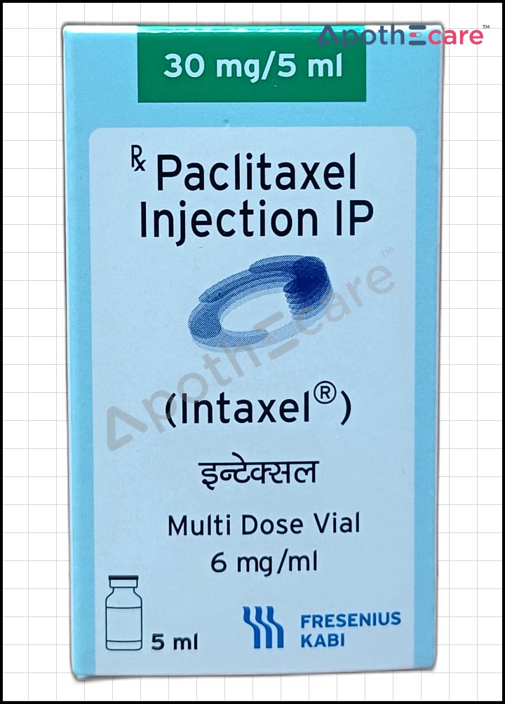 Intaxel 30mg Injection Used to treat, Breast Cancer, Ovarian Cancer, Non-Small Cell Lung Cancer