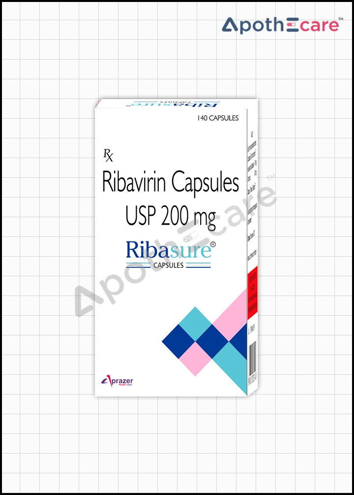 Ribasure 200mg Capsules Used to treat Chronic Hepatitis C infection