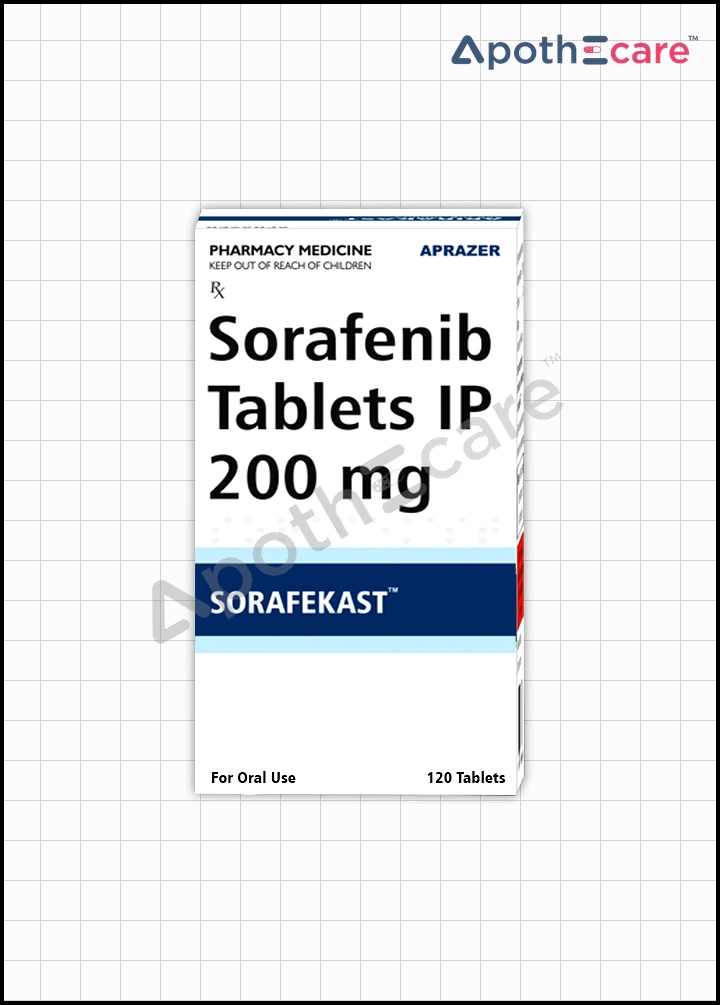 Sorafekast 200mg Tablets Used to treat Renal Cancer, Liver Cancer, Thyroid cancer