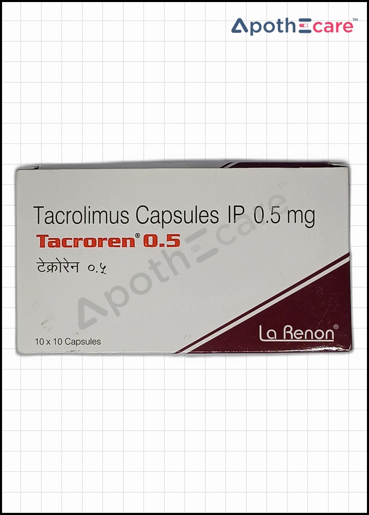 Tacroren 0.5mg  used to Treat Prevention of organ rejection in transplant patients