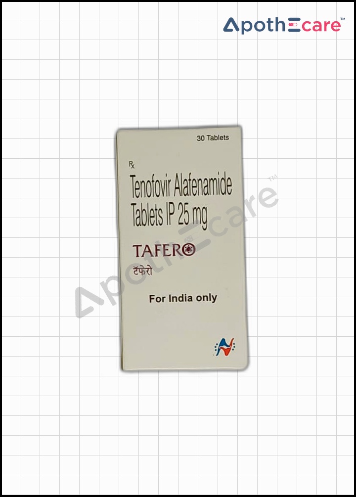 tafero-25mg-tablet used to Treat Chronic Hepatitis B virus infection, HIV Infection