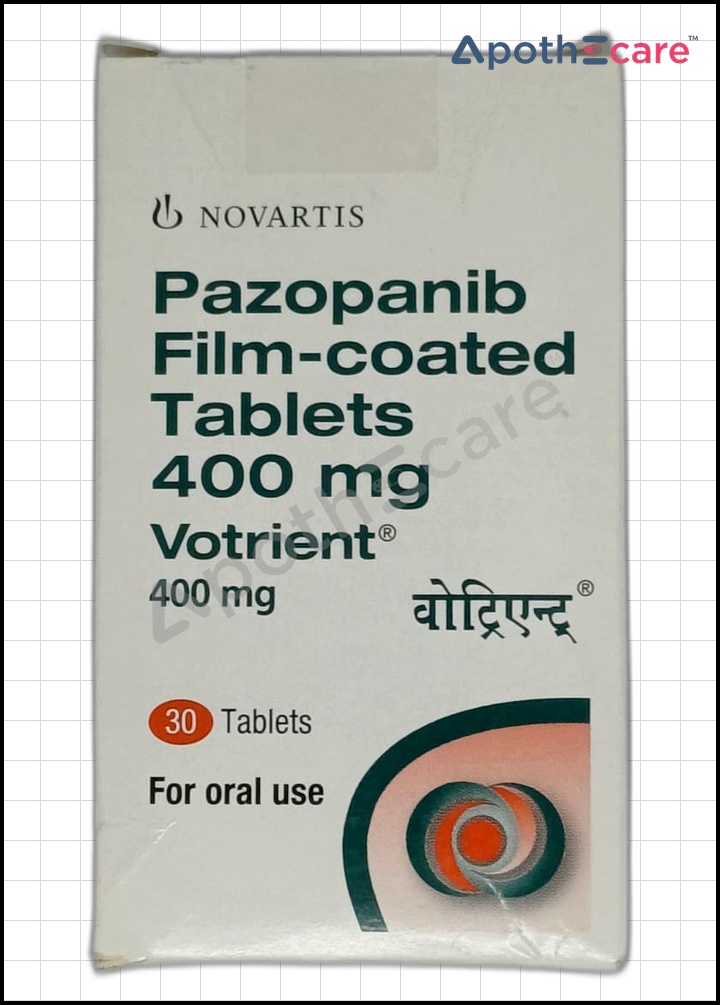 votrient-400mg-tablet used to Treat Renal Cell Carcinoma, Soft Tissue Sarcoma