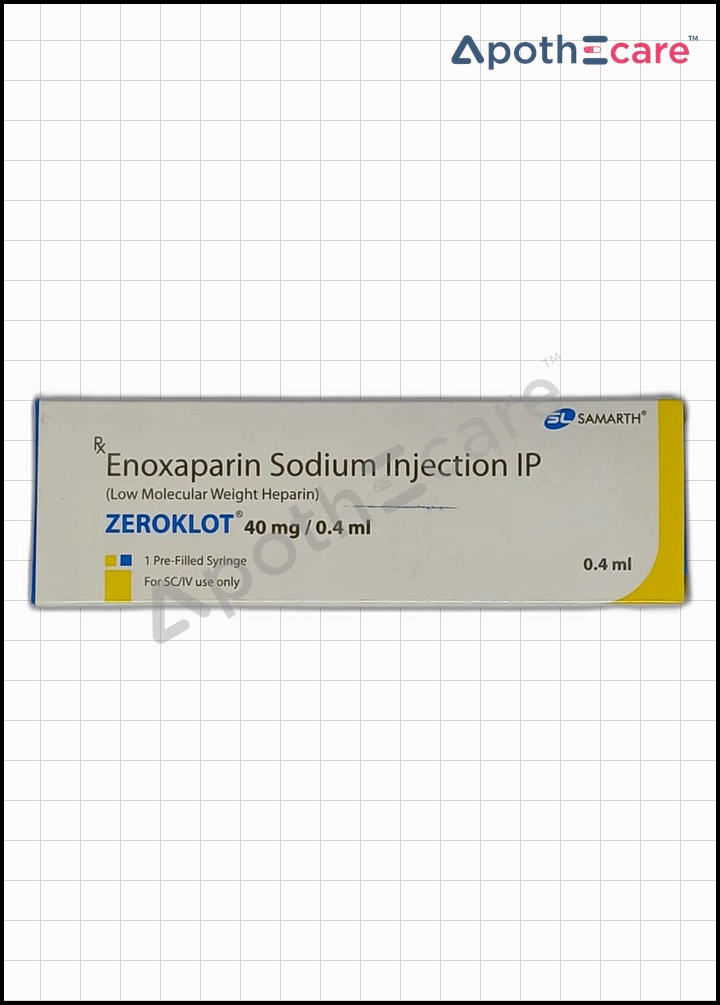 zeroklot-40mg-injection used to Treat Deep Vein Thrombosis, Pulmonary Embolism, Acute Coronary Syndrome