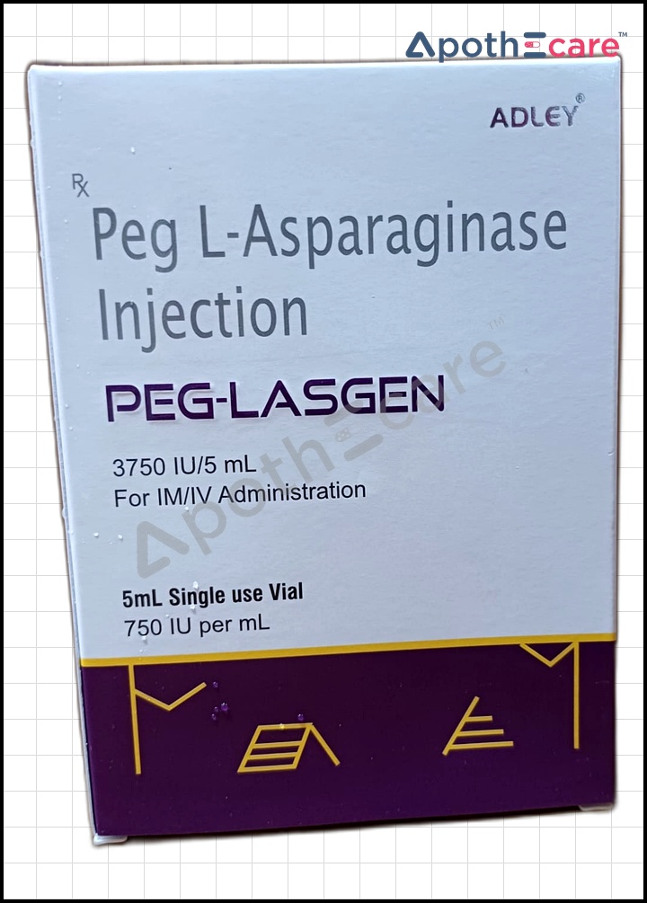 Peg-Lasgen 3750IU Injection used to treat Acute Lymphoblastic Leukemia, Lymphoblastic Lymphoma