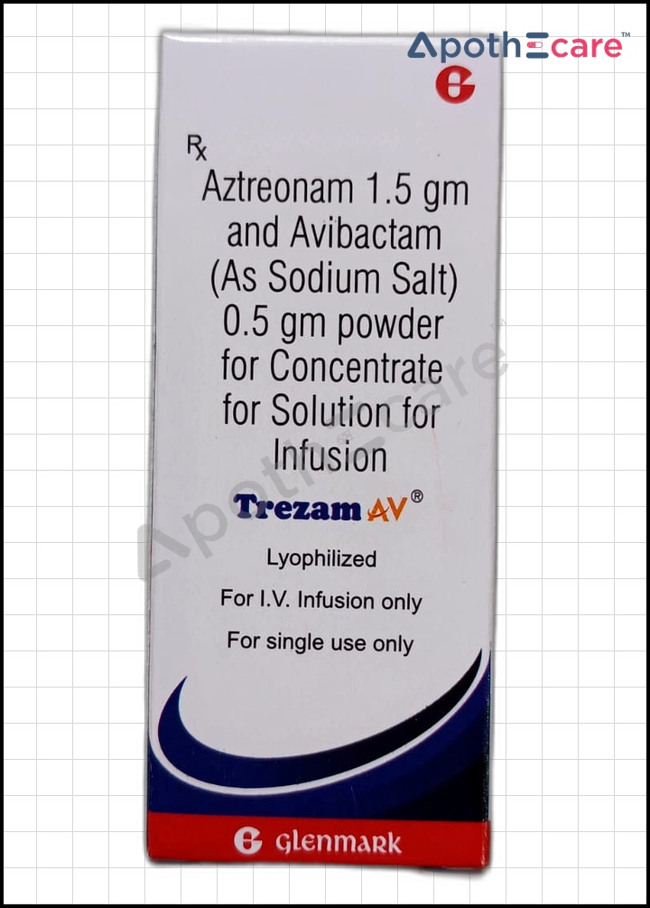 Trezam AV 1.5 gm Injection Used to treat Urinary Tract Infections, Hospital-acquired Pneumonia, Multidrug-Resistant Gram-Negative Bacterial Infections