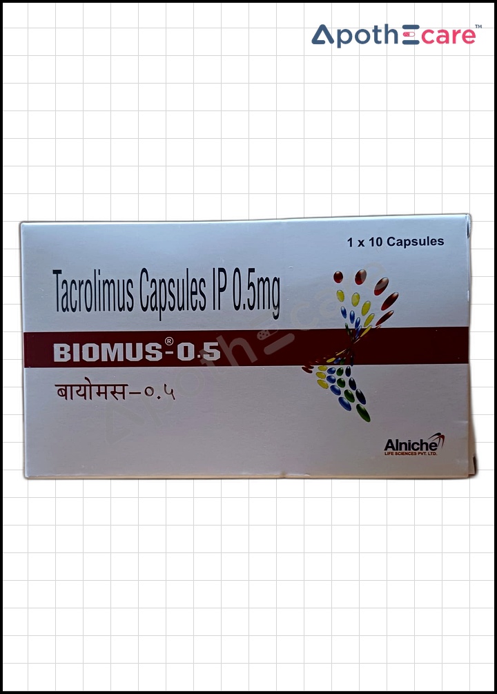 Biomus 0.5mg Capsule Used to Treat Prevention of organ rejection in transplant patients