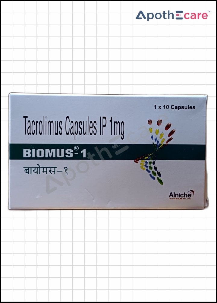Biomus 1mg Capsule Used to Treat Prevention of organ rejection in transplant patients