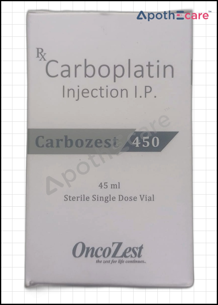 Carbozest 450mg Injection Used to Treat Ovarin Cancer, Head and Neck Cancer, Lung Cancer