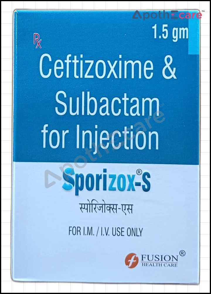 Sporizox-S 1.5gm Injection Used to Treat Respiratory tract infections, Skin and soft tissue infections