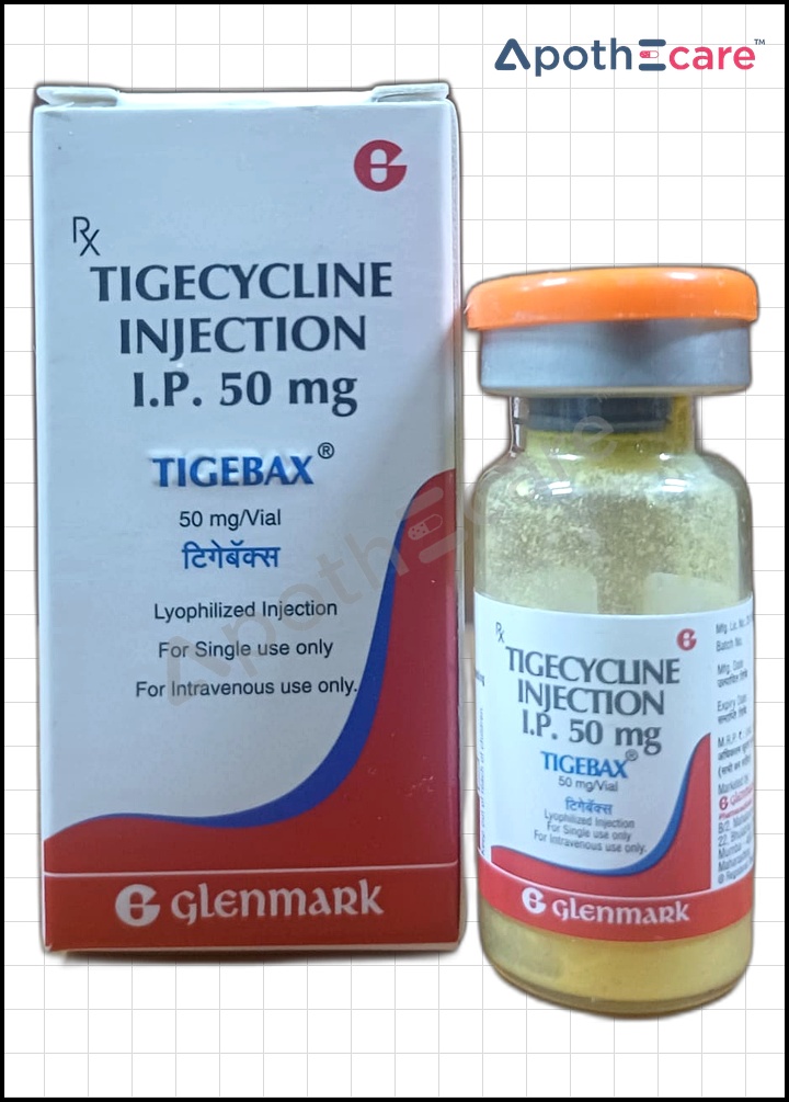 Tigebax 50mg Injection Used to Treat Complex infections of the skin and soft tissues