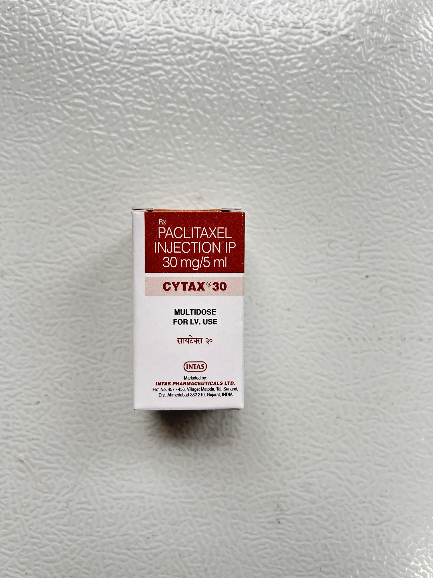 Cytax 30mg Injection is used to treat lung cancer, ovarian cancer, and breast cancer.