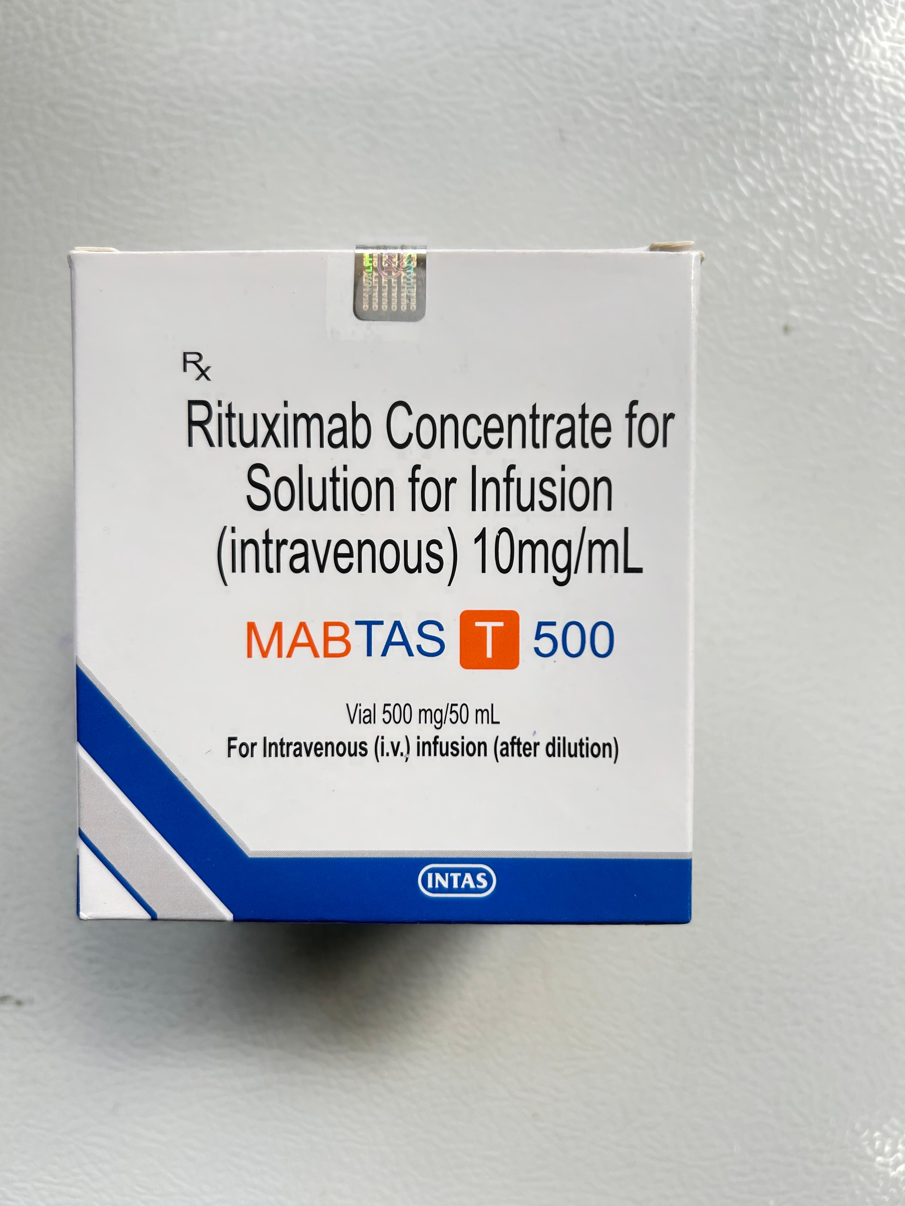 Mabtas-T 500mg Injection is used to treat certain types of cancers and autoimmune diseases.