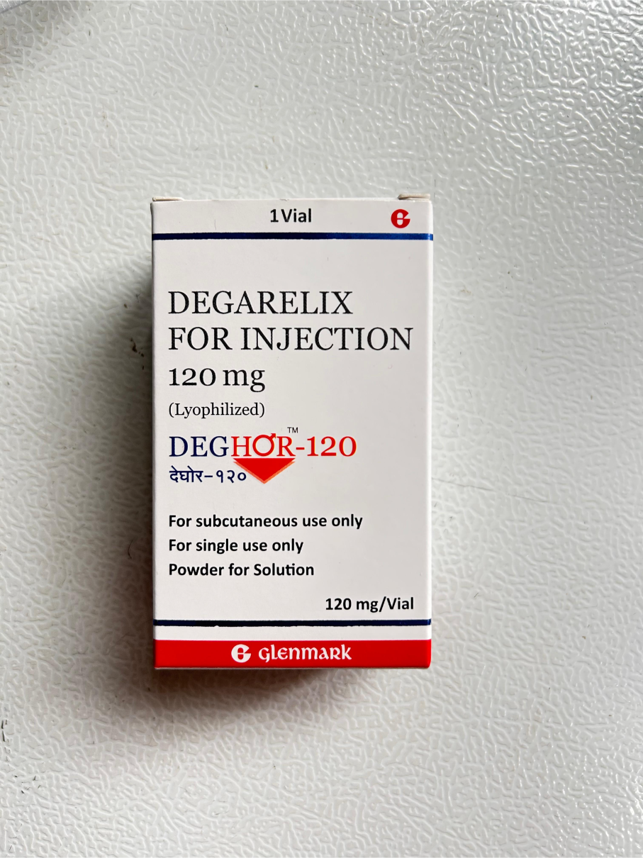 Deghor 120mg Injection is used to treat advanced prostate cancer.