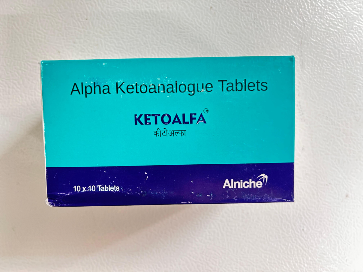 Ketoalfa Tablet is used for patients with chronic kidney disease.
